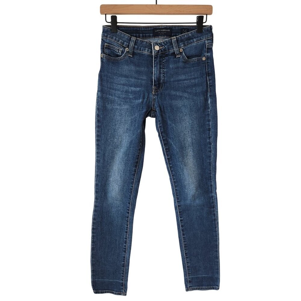 Lucky Brand Hayden Mid Rise Skinny Jeans Medium Wash Stretch Women's 25